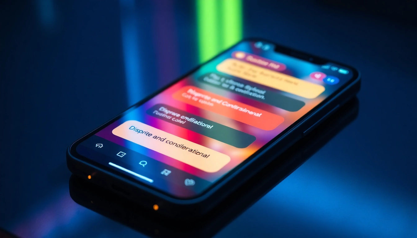 Illustration of a user engaging with a discreet nsfw ai chat on a smartphone, highlighting privacy and modern digital interaction for adult conversations.